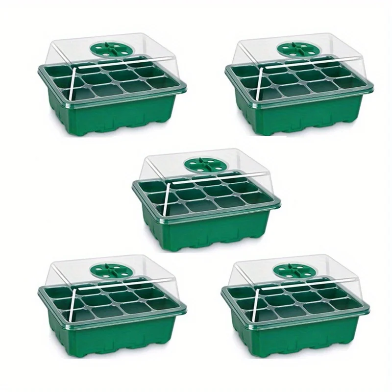 Spring Hot Sale 50%🌱Adjustable Humidity Seed Starter Trays with Grow Light