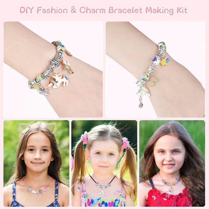 🎅Early Christmas Sale🎁 Girls Charm Bracelet Making Kit